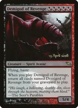 Demigod of Revenge - Foil Prerelease Promo Prerelease Promos LP MTG - Image 1
