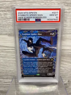 2025 MAGIC: THE GATHERING MARVEL'S SYMBIOTE SPIDER-MAN #207 NON FOIL PSA 10 - Image 1