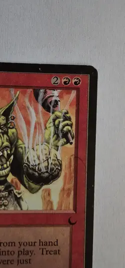 MTG Goblin Wizard The Dark Rare LP - Image 3
