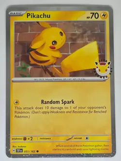 Pikachu (Pokemon Day 2026) 051/162 C Pokemon Miscellaneous Cards & Products NM - Image 1