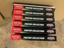 Pokemon Prismatic Evolutions Poster Collection Sealed Display Set * 6 Box's * - Image 1