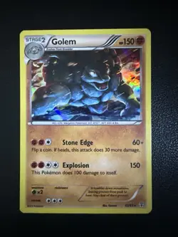 Pokemon TCG Generations Golem Card 45/83 Reverse Holo Rare - Image 1