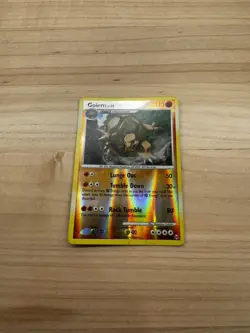 Pokemon TCG Golem Reverse Holo Rare Arceus 19/99 LP - Image 1