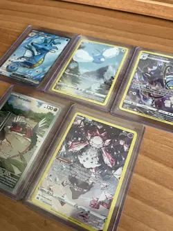Full Art Pokemon TCG Lot Kingdra Swablu Chadelure Koraidon - Diancie Cards - Image 2