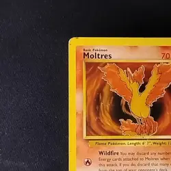 Pokemon TCG Moltres Fossil 27/62 Unlimited Rare HP - Image 2