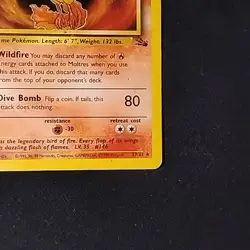 Pokemon TCG Moltres Fossil 27/62 Unlimited Rare HP - Image 4