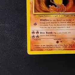Pokemon TCG Moltres Fossil 27/62 Unlimited Rare HP - Image 5