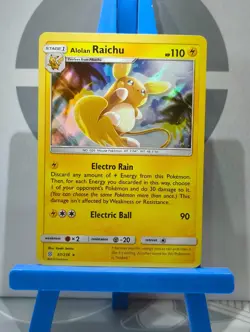 Alolan Raichu 57/236 Holo Rare - Sun & Moon: Unified Minds - Pokemon TCG - Image 3