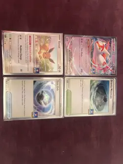 Pokemon TCG GYM Asia Promo - Surging Sparks Set - Latias/Eevee/Tera Orb/Mountain - Image 1