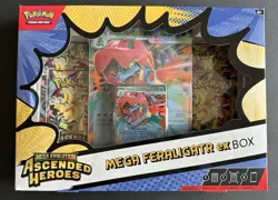 Pokemon TCG Mega Evolution Ascended Heroes Mega Feraligatr ex Box Promo English - Image 1