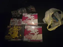 Pokemon Card Random Mystery Kinder Surprise Box 7 Random Sealed Packs - Image 1