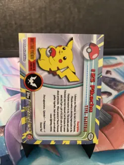 Pokemon TCG Topps #25 Pikachu TV Animation Edition - Image 2