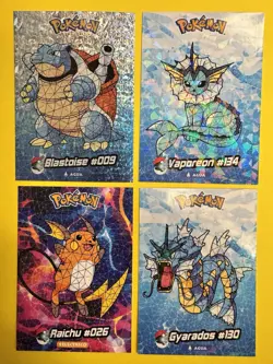 Pokemon 2024 Crystal Collection Lot Of 4 Cracked Ice Holos Blastoise Gyarados NM - Image 1