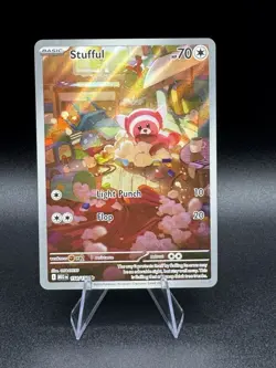Pokemon TCG Stufful 154/132 Illustration Rare English Mega Evolution NM - Image 2