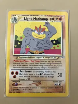 Pokemon Neo Destiny Light Machamp - Image 1