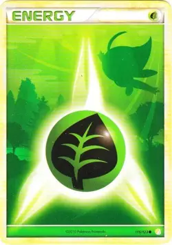 Moderately Played, English - 1 x Pokemon Grass Energy - 115/123 - Common HeartGo - Image 1