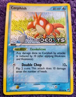 Corphish 57/107 Deoxys Stamped Reverse Holo Pokemon *NICE* - Image 1