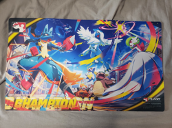 Pokemon Champion league cup Playmat Mega evelutions lucario gardevoir - Image 1