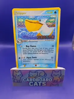 Pokemon TCG Pelipper EX Deoxys 21/107 Reverse Holo Rare Stamped 2005 Nintendo - Image 1