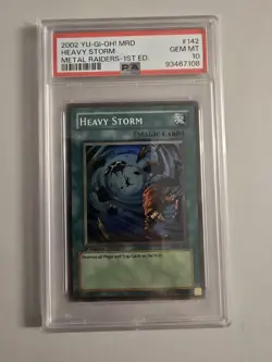 Yugioh 2002 CGC 10 Heavy Storm MRD-142 1st Edition Super Rare PSA - Image 1