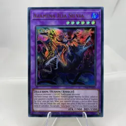 Yugioh Azamina Ilia Silvia 25LP-EN010 Ultra Rare with Stamp NM - Image 1