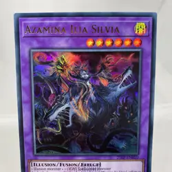 Yugioh Azamina Ilia Silvia 25LP-EN010 Ultra Rare with Stamp NM - Image 2