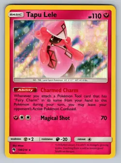 Tapu Lele 150/214 Holo Rare Lost Thunder Pokemon Holo Near Mint - Image 1