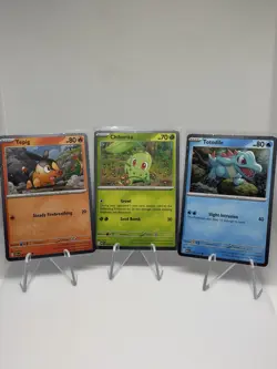 Tepig Chikorita Totodile Ascended Heroes Deluxe Pin Collection Promos Pokemon - Image 1