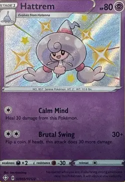Hattrem SV055/SV122 Shiny Rare Shining Fates Shiny Vault Pokemon LP - Image 1