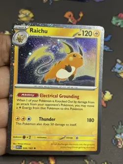 Raichu 026/165 Cosmos Holo Sam's Club 151 Promo Pokemon TRIPLE SWIRL 🌀🌀 🌀 - Image 1