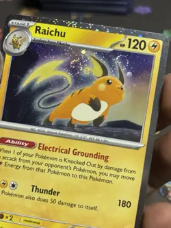 Raichu 026/165 Cosmos Holo Sam's Club 151 Promo Pokemon TRIPLE SWIRL 🌀🌀 🌀 - Image 4