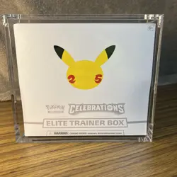 Pokemon TCG: 25th Anniversary Celebrations Elite Trainer Box (2021) W/ Acrylic 820650809439 - Image 1