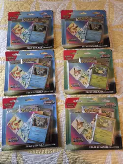 Pokemon Lot Of 21 Prismatic Evolutions Tech Sticker Collection - Image 1