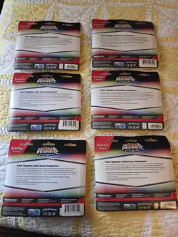 Pokemon Lot Of 21 Prismatic Evolutions Tech Sticker Collection - Image 2