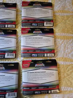 Pokemon Lot Of 21 Prismatic Evolutions Tech Sticker Collection - Image 4