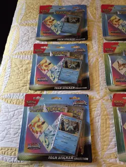 Pokemon Lot Of 21 Prismatic Evolutions Tech Sticker Collection - Image 5