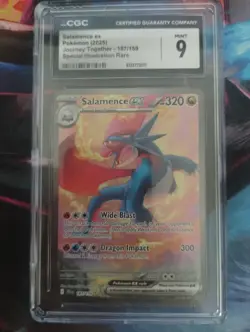 Pokemon Journey Together Salamance EX SIR CGC 9 187/159 - Image 1