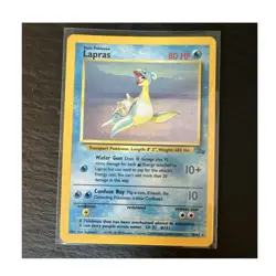Pokemon Lapras Holo Rare 10/62 Fossil Holo Rare 1999 - Image 1