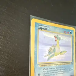 Pokemon Lapras Holo Rare 10/62 Fossil Holo Rare 1999 - Image 3