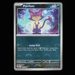 Pokemon TCG Purrloin 055/086 White Flare Master Ball Pattern Holo Common 2025 NM - Image 1