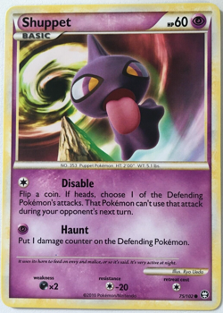 POKEMON SHUPPET 75/102 HS TRIUMPHANT COMMON NEAR MINT - Image 1