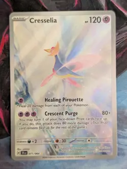 Pokemon Cresselia 071/064 Shrouded Fable Illustration Rare Full Art Holo - Image 1