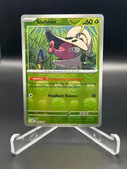 2025 Pokemon TCG SV White Flare 008/086 Shelmet MASTER BALL REVERSE HOLO - Image 1