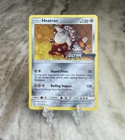2018 Pokemon Sun & Moon - Ultra Prism Heatran (Stamped) 88/156 Holo Promo LP/MP - Image 1