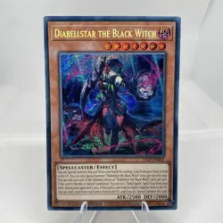 Yugioh Diabellstar The Black Witch 25LP-EN001 Secret Rare Near Mint - Image 1