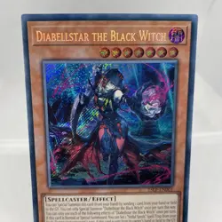 Yugioh Diabellstar The Black Witch 25LP-EN001 Secret Rare Near Mint - Image 2