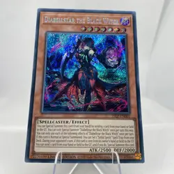 Yugioh Diabellstar The Black Witch 25LP-EN001 Secret Rare Near Mint - Image 3