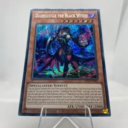 Yugioh Diabellstar The Black Witch 25LP-EN001 Secret Rare Near Mint - Image 4