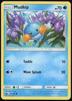 Mudkip 33/168 Common Celestial Storm Pokemon Lightly Played - Image 1
