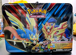 Pokemon Trading Card Game Metal Lunch Box Case 2020 Nintendo Sword & Shield New - Image 1